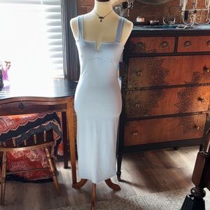 Caution To The Wind Light Blue Maxi Dress